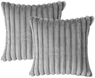 REDOM Kissenbezüge 2er Sofakissenhüllen Set Zierkissenbezüge, (2 Stück), 50x50 cm Couchkissenbezug mit Reißverschluss weich hautfreundlich