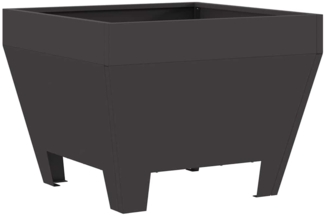 vidaXL Feuerstelle Quadratisch Schwarz 50x50x30 cm Stahl 858942