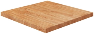 vidaXL Tischplatte Quadratisch Hellbraun 70x70x4cm Behandelte Eiche 343061