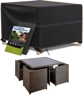 Abdeckung Gartenmöbel 420D Oxford Wasserdicht Winterfest 150x150x74cm