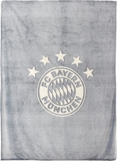 FC Bayern München Badetuch FC Bayern München Kuschelfleecedecke I Sofadecke I Glow in the Dark, Polyester