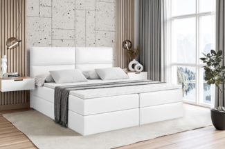 ALTDECOR Boxbett BOXI3 (Multipocket-Matratze H4, H3 Matratze Bonellfederung, Topper, Kopfteil)