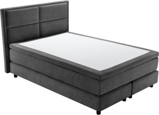 OTTO home Boxspringbett VIVIANNE in den Breiten 140 & 180cm erhältlich, inkl. 7cm Luxus-Topper, erhältlich in den Farben anthrazit und beige