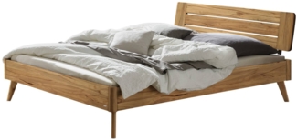 Hasena Lounge Rubiera 180x210 Wildbuche natur, geölt - Fusshöhe 25 cm Massivholzbett