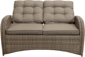 Rabida Speise-Loungesofa Polyrattan Braun
