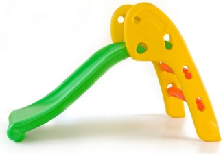 BabyGO 'Slide' Rutsche, ca. 114 x 56 x 70 cm (LxBxH), ab 2 Jahren, bis 30 kg belastbar, grün/gelb