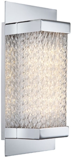 LED Wandleuchte, chrom, Glas B 20 cm