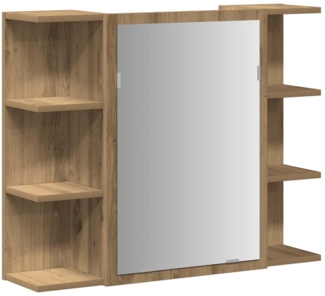 vidaXL Bad-Spiegelschrank Artisan-Eiche 80x20,5x64cm Holzwerkstoff 856037