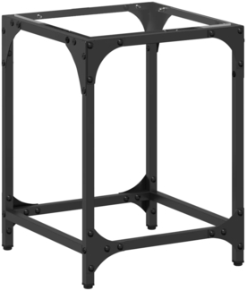 vidaXL Couchtisch mit Glasplatte Transparent 30x30x40 cm Stahl 845950