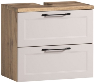 HELD MÖBEL Waschbeckenunterschrank in Wotaneiche, Kaschmir, MDF - 60x54x35cm (BxHxT)