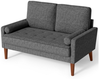 OUNUO 2-Sitzer Sofa 2 Sitzer, Modernes 2er Sofa mit 2 Wurfkissen