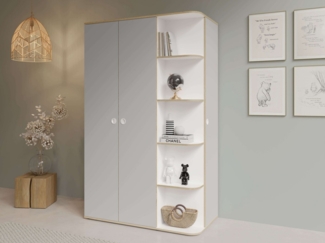 Home affaire Kleiderschrank ELLETE geräumiger Schrank mit Regalfächern und Kleiderstangen