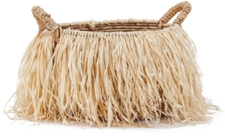 Der Raffia Korb - L - Natürlich - 43x43x30cm