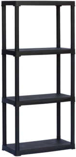 Dmora Akay Outdoor-Garderobe, Outdoor-Regal, Mehrzweck-Balkongarderobe, Outdoor-Schrank, 100 % Made in Italy, Anthrazit, 60 x 30 x 133 cm