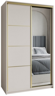 Masseno Schwebetürenschrank VARO Kleiderschrank mit Spiegel und Schubladen Schlafzimmerschrank