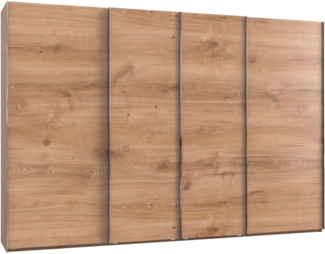 Schwebetürenschrank LEVEL 36 A, 350/236, ohne Spiegel/Schubladen, Plankeiche/Plankeiche