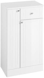 Unterschrank Mittenwald / Quickset , Holzwerkstoff , Weiß , 50 x 85 x 33 cm