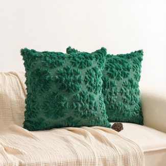 Coonoor Kissenbezug Weihnachten Wolle Kissenbezüge Weicher Plüsch Kurzer Wollsamt, (2 Stück)