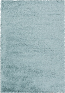 Soft-Shaggy Teppich FLUFFY BLUE 140 X 200cm Rechteck