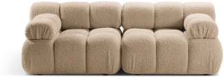 Micadoni Modulares Sofa Bellis 2-Sitzer Boucle Sand