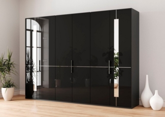 Musterring Drehtürenschrank Imola W inkl. Einlegeböden und Kleiderstangen, Glastüren inklusive Zierspiegel