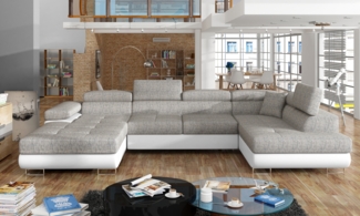 Eltap Rodrigo Ecksofa (Berlin 01, Soft 17) Seite rechte, Grau, 58 x 90 x 202 cm