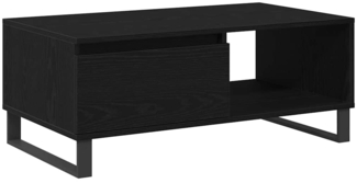 vidaXL Couchtisch Schwarz Eichen-Optik 90 x 50 x 36,5 cm Holzwerkstoff 862963