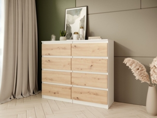 Beautysofa Kommode mit acht Schubladen LOOK, Modernes Design, Zeitloser Stil