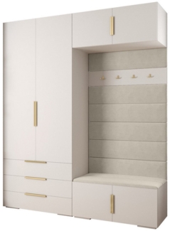 ABIKS MÖBEL Kompaktgarderobe INOVA 1 SATZ 12 Möbelset, Garderobe mit Kleiderstange und Regalen