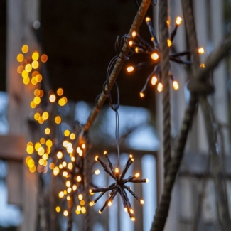 LED-Lichterkette "Flower Curtain", 10 Cluster