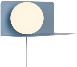 Nordlux Lilibeth Wandlampe blau E14 mit Ablage 35 x 16 x 16 cm