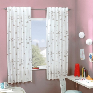 Delindo Lifestyle Gardine MAGIC, verdeckte Schlaufen (1 St), blickdicht, HxB: 175x140cm, Leuchtet in der Nacht