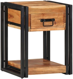 vidaXL Nachttisch Braun 40 x 35 x 50 cm Massivholz Akazie 4016692