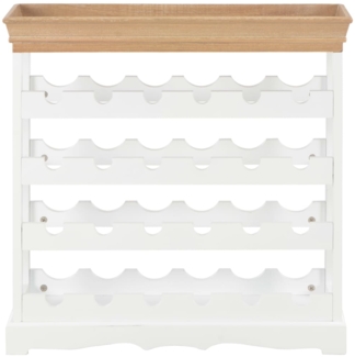 vidaXL Weinregal Weiß 70 x 22,5 x 70,5 cm MDF