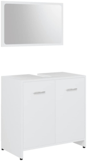 vidaXL Badmöbel-Set Weiß Spanplatte [802579]