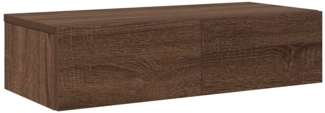 vidaXL Wandregal mit Schubladen Braun Eichen-Optik 60x26,5x15 cm 859974