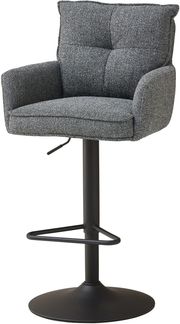 Barhocker >Sofia young< (2er Set) Armlehnen, blau, schwarz - 54x99/120x58 (BxHxT)