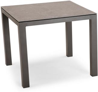 Best Freizeitmöbel Alu-Tisch Houston Gartentisch outdoor ca. 90 x 90 x 74,5 cm anthrazit/anthrazit