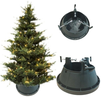 COIL Christbaumständer Weihnachtsbaumständer, Weihnachtsdeko, Christbaumschmuck (Farbe: Grün, Material: Kunststoff), 5 l/ 6,4 l, Durchmesser 40,5 cm/51,5 cm, Höhe 20,5 cm