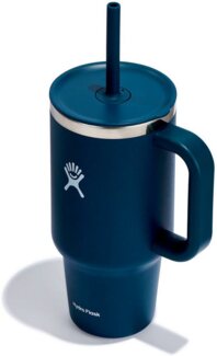 Hydro Flask Thermobecher All Around Travel Tumbler in den Größen 24 oz/ 32 oz / 40 oz, Edelstahl, Thermo Cup mit Strohhalm