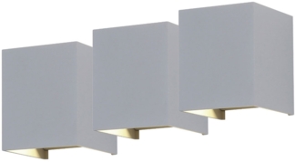 3er Set LED Wandleuchte für Ihren Hof zum verstellen UP DOWN VT-759W