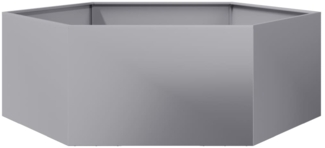 vidaXL Pflanzkübel Sechseckig 138x120x45 Verzinkter Stahl 851141