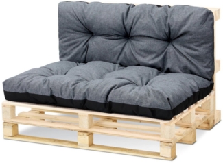 Amazinggirl Palettenkissen Palettenkissen 40x120 cm Hellgrau