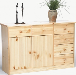 Erst-Holz 90. 50-26 Kommode Anrichte Kiefer natur 6 Schubladen, 2 Türen