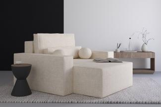 MOEBLO Chaiselongue Denver aus Bouclé, Elegante und Bequeme Chaiselongue für Ihr Wohnzimmer, Liege, Chaiselongue aus Bouclé - Hochwertige Materialien, Modernes Design und Ultimativer Komfort