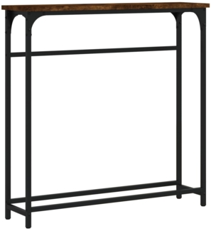 vidaXL Konsolentisch Räuchereiche 75x19,5x75 cm Holzwerkstoff 834137