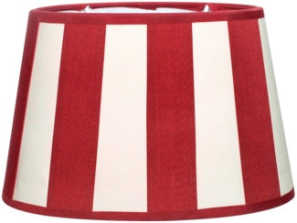 Brillibrum Lampenschirm Lampenschirm gestreift oval rund Streifenmuster E27 E14