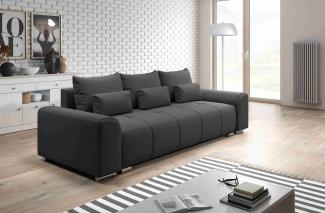 Furnix Schlafsofa SUMPTER Couch 3-Sitzer mit Schlaffunktion und Bettkasten, 246x90x102cm