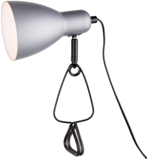 Klemmleuchte Bett Nachttischlampe Klemmlampe mit Stecker Kabel Silber 3194959