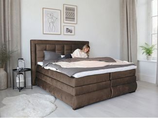 OTTO home Boxspringbett MIVVA inkl. Bettkasten & Topper, Komfortliegehöhe: 67 cm, in H3, H4 oder Hmix H3/H4, wahlweise mit oder ohne LED-Leuchten